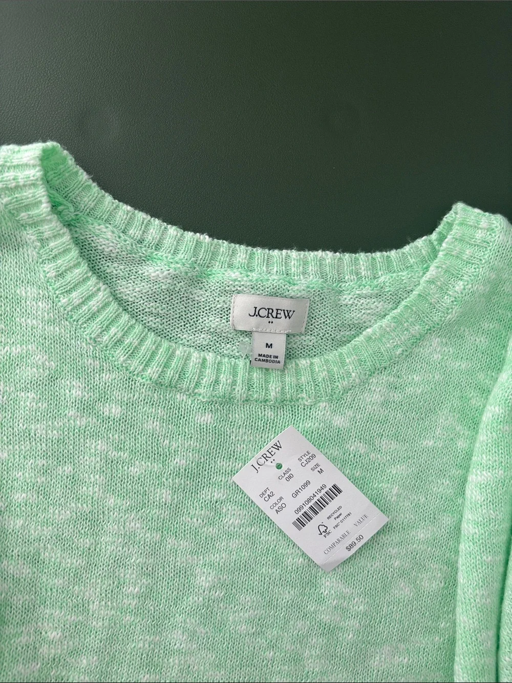 J. Crew Short-Sleeve Relaxed Beach Sweater